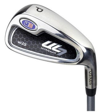 U.S. Kids Golf UL7-45 (114cm) W25 4-Club junior set da golf + stand bag, rosa/bianco
