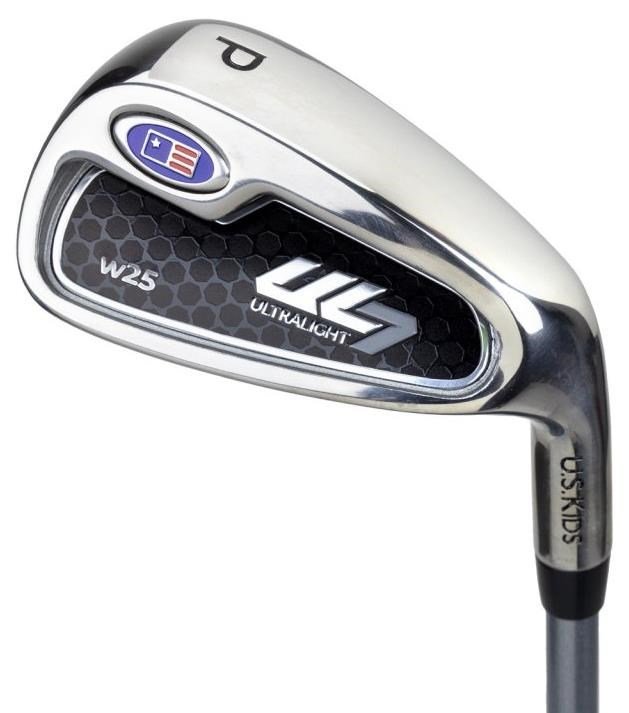 U.S. Kids Golf UL7-45 (114cm) W25 4-Club junior set da golf + stand bag, nero/blu