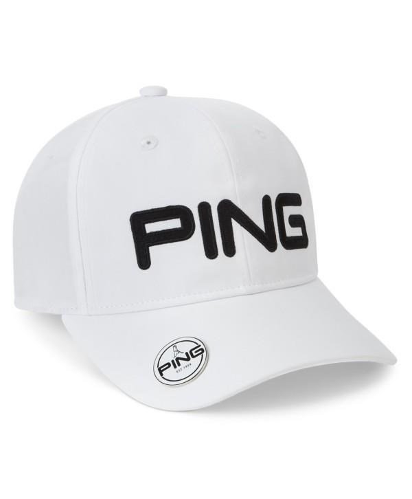 PING Ball Marker cappellino da uomo, bianco - 3 PACK