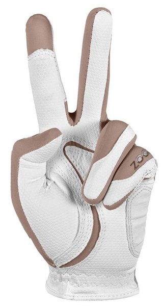 Zoom Zoom Weather guanto da golf donna, bianco/sabbia