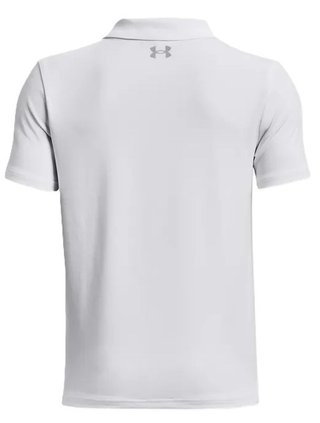 Under Armour Performance polo junior da ragazzo, bianco/grigio scuro/grigio scuro
