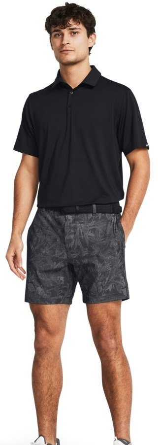 Under Armour Iso-Chill Printed 7 pantaloncini da uomo, nero/halo gray