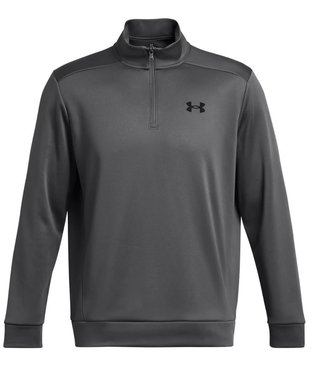 Under Armour Fleece 1/4 Zip felpa da uomo, castlerock/black