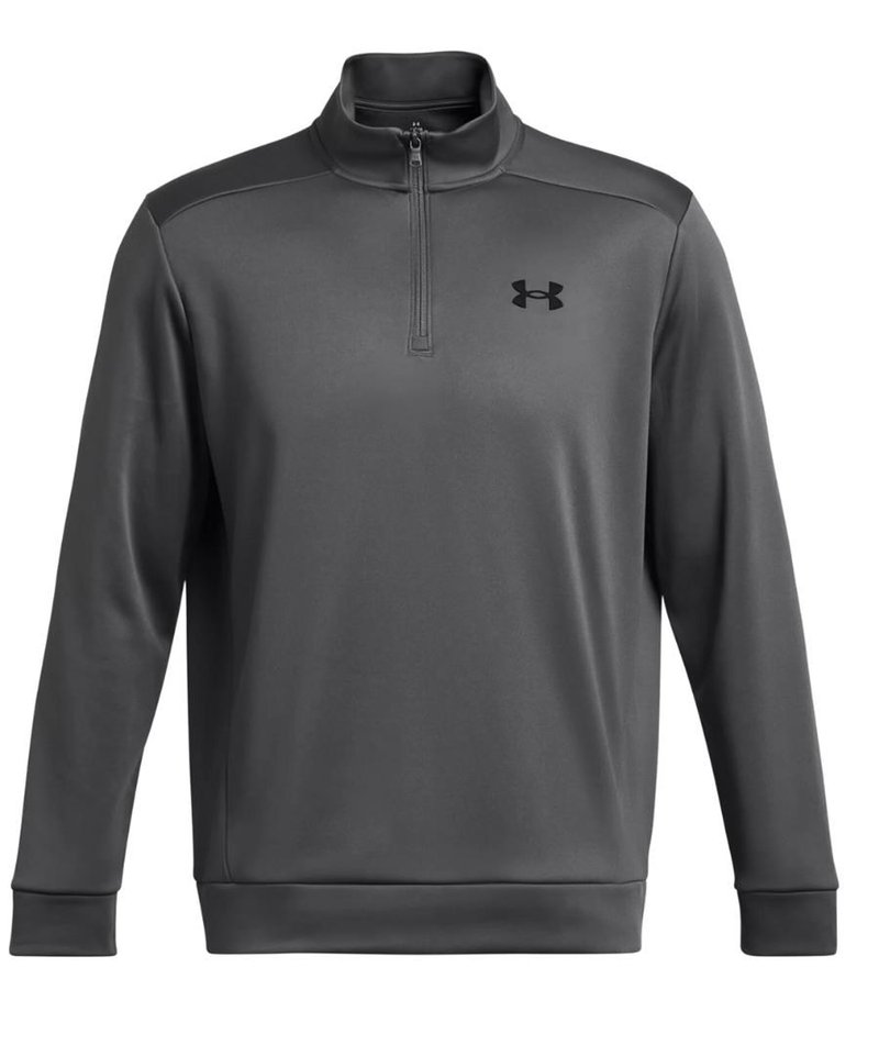 Under Armour Fleece 1/4 Zip felpa da uomo, castlerock/black