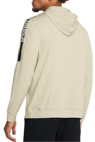 Under Armour Playoff felpa con cappuccio da uomo, slit/nero/bianco
