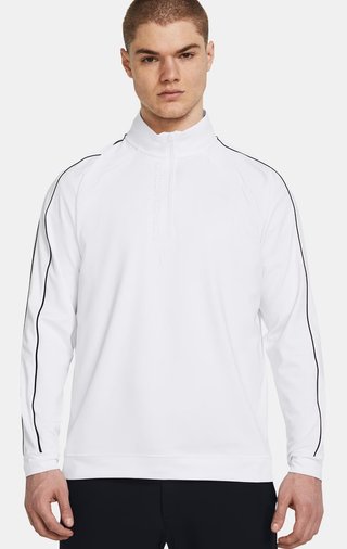 Under Armour Storm Midlayer 1/2 Zip felpa da uomo, bianco/midnight navy