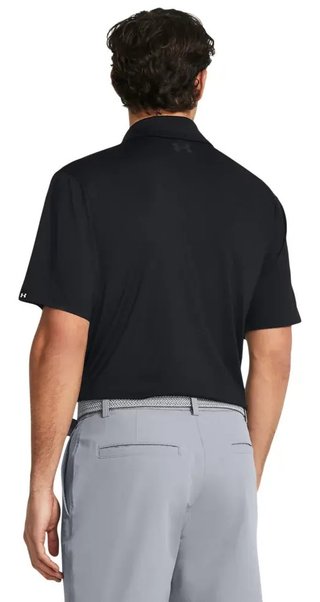 Under Armour T2G polo da uomo, nero/pitch gray