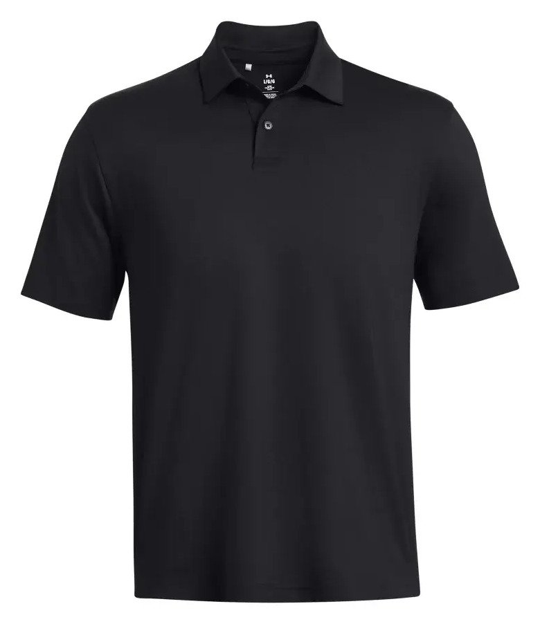 Under Armour T2G polo da uomo, nero/pitch gray