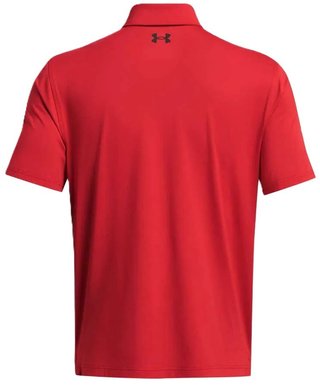Under Armour T2G LB polo da uomo, rosso/nero