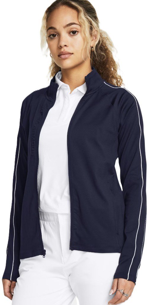 Under Armour Storm donna midlayer full zip, midnight navy/white
