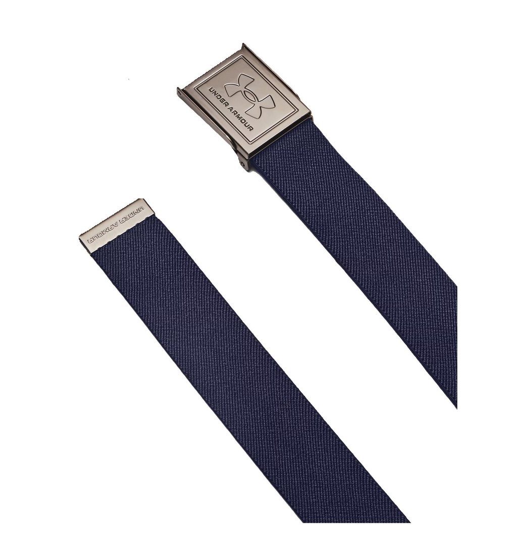 Under Armour Stretch Webbing cintura da uomo, midnight navy/khaki base/castlerock
