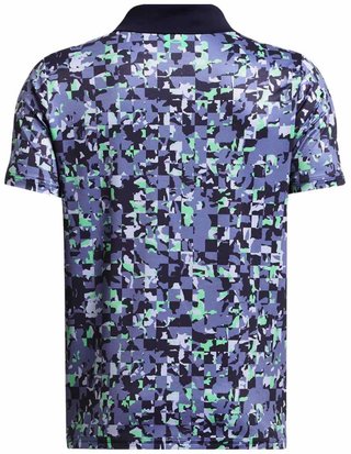 Under Armour Matchplay Printed polo junior, starlight/vapor green