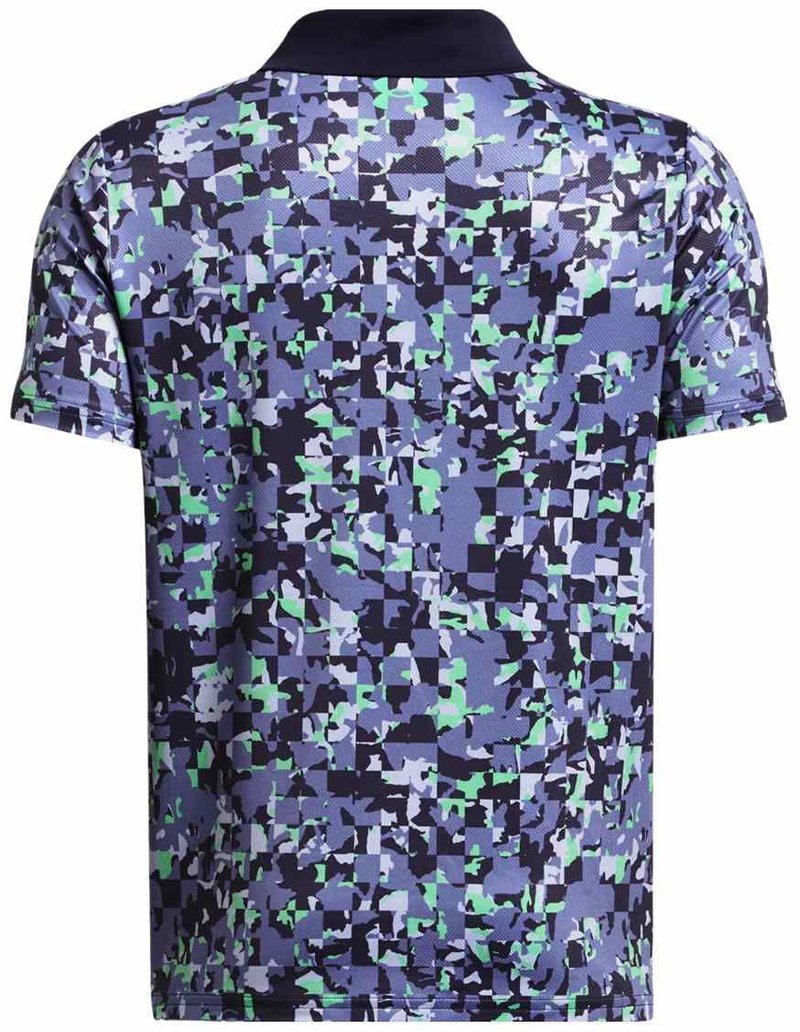 Under Armour Matchplay Printed polo junior, starlight/vapor green