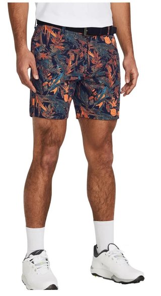 Under Armour Iso-Chill Printed 7 pantaloncini da uomo, midnight navy/photon blue/halo gray