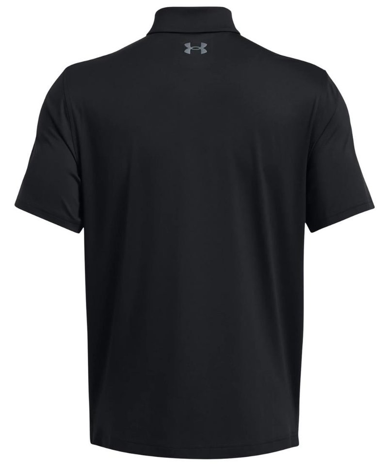Under Armour T2G polo uomo, nero/grigio scuro