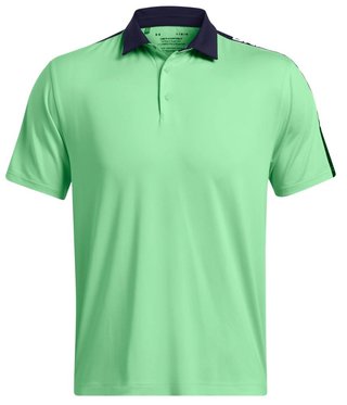 Under Armour Playoff 3.0 Striker polo uomo, matrix green/midnight navy/white