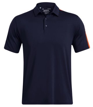 Under Armour Playoff 3.0 Striker polo uomo, midnight navy/phoenix fire/white