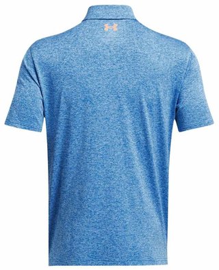 Under Armour Playoff 3.0 Stripe polo uomo, photon blue/nova orange/midnight navy