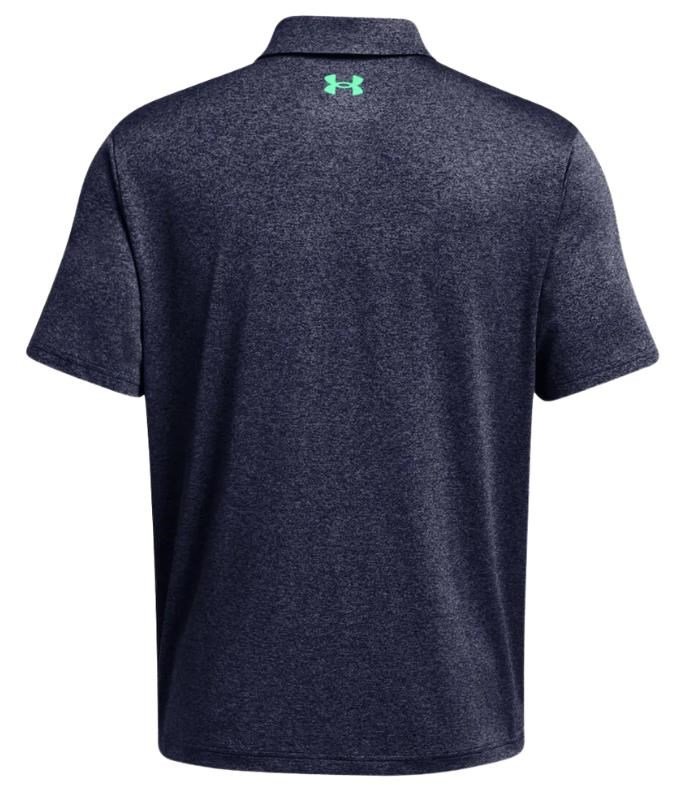 Under Armour Playoff 3.0 Stripe polo uomo, midnight navy/vapor green