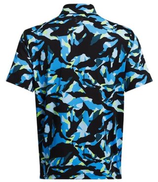 Under Armour Playoff 3.0 Printed polo da uomo, nero/capri