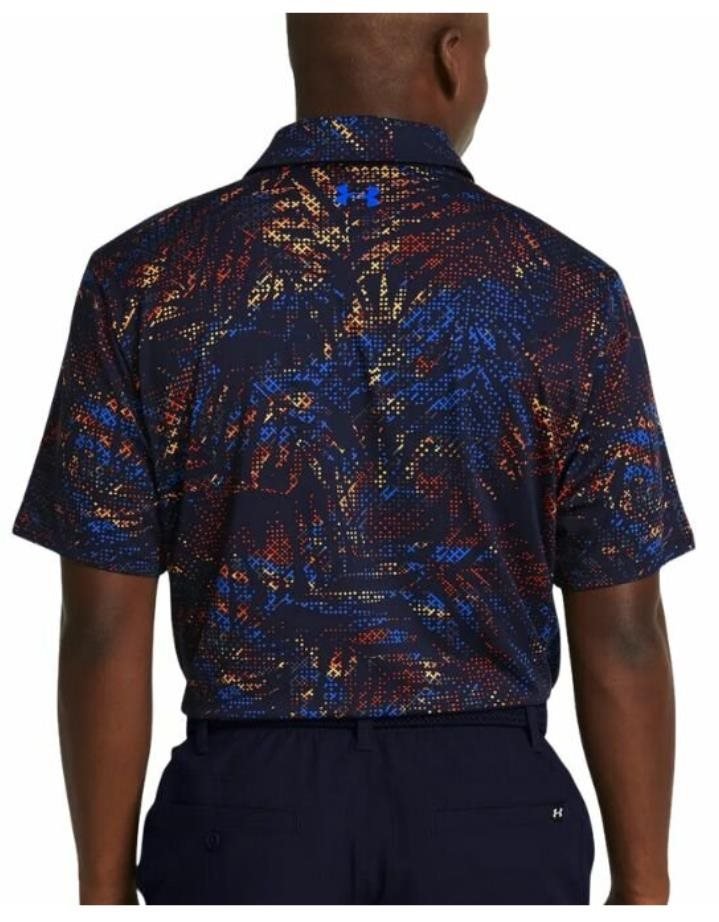 Under Armour Playoff 3.0 Printed polo uomo, midnight navy/phoenix