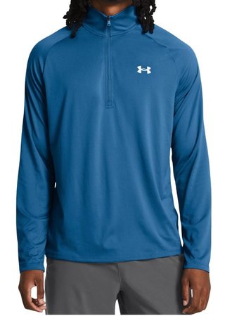 Under Armour Tech 2.0 1/2 Zip maglia a maniche lunghe da uomo, photon blue/white