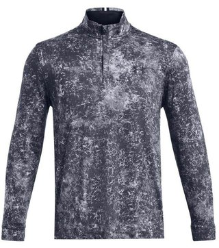 Under Armour Playoff Printed 1/4 Zip felpa da uomo, downpour gray/midnight navy