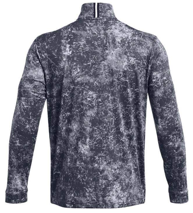 Under Armour Playoff Printed 1/4 Zip felpa da uomo, downpour gray/midnight navy