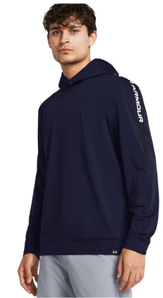 Under Armour Playoff felpa con cappuccio da uomo, midnight navy/black/white