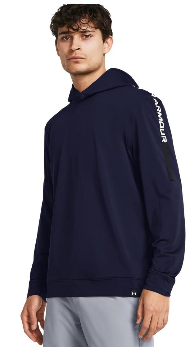 Under Armour Playoff felpa con cappuccio da uomo, midnight navy/black/white