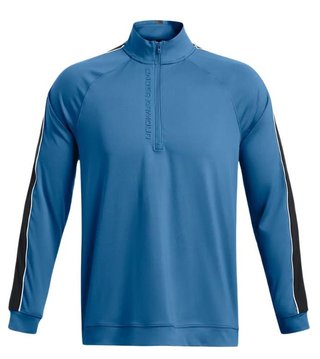 Under Armour Storm Midlayer 1/2 Zip felpa da uomo, photon blue/midnight navy/white
