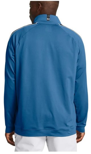 Under Armour Storm Midlayer 1/2 Zip felpa da uomo, photon blue/midnight navy/white