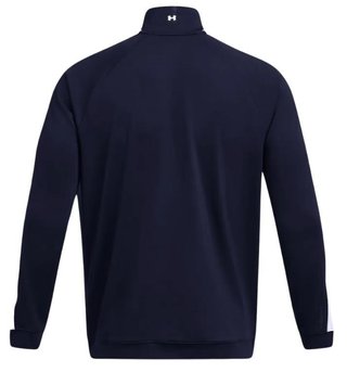 Under Armour Storm Midlayer 1/2 Zip felpa uomo, midnight navy/matrix green/white