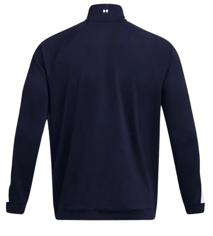 Under Armour Storm Midlayer 1/2 Zip felpa uomo, midnight navy/matrix green/white