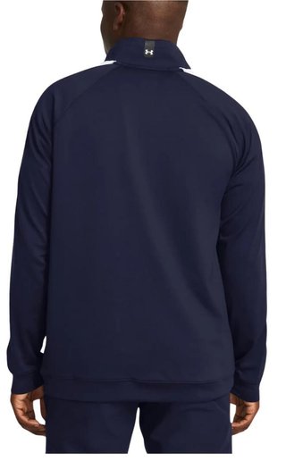 Under Armour Storm Midlayer 1/2 Zip felpa uomo, midnight navy/matrix green/white