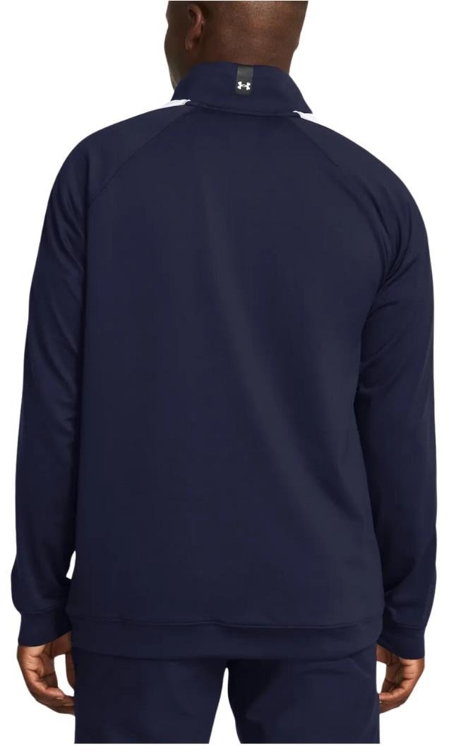 Under Armour Storm Midlayer 1/2 Zip felpa uomo, midnight navy/matrix green/white