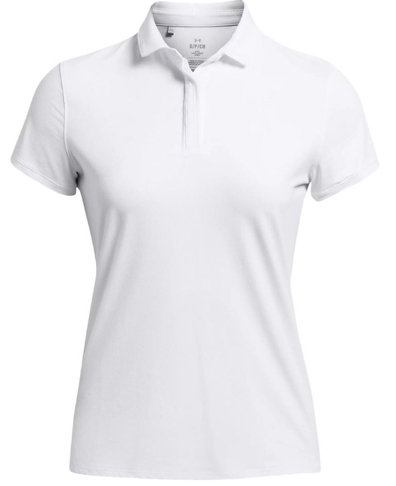 Under Armour Iso-Chill polo da donna, bianco/midnight navy
