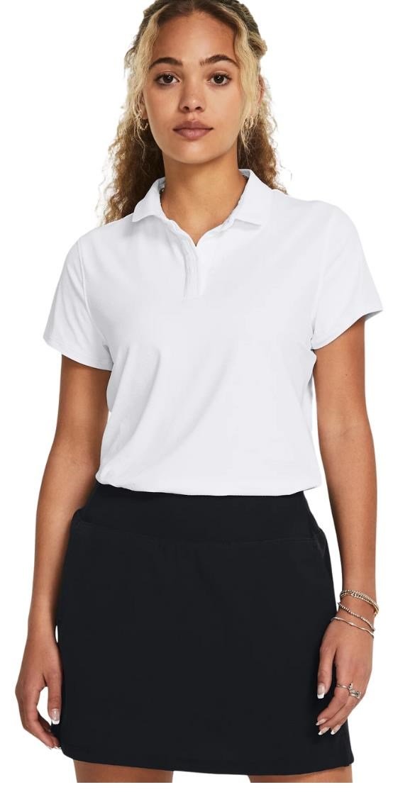 Under Armour Iso-Chill polo da donna, bianco/midnight navy