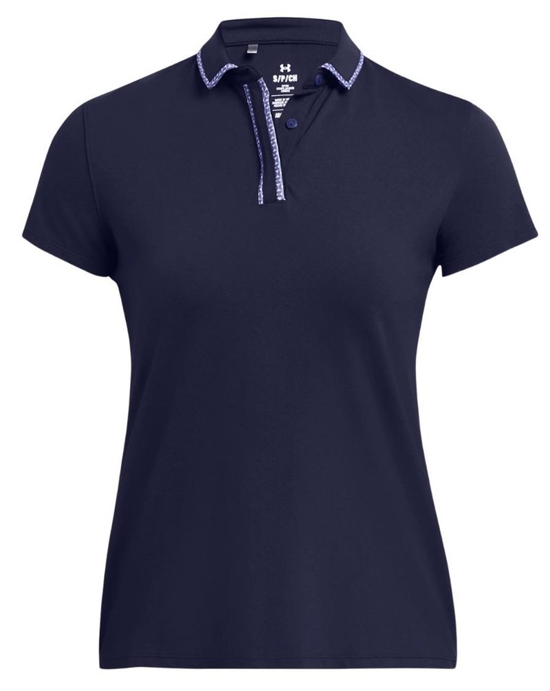 Under Armour Iso-Chill polo donna, midnight navy/starlight