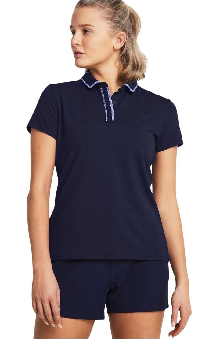 Under Armour Iso-Chill polo donna, midnight navy/starlight