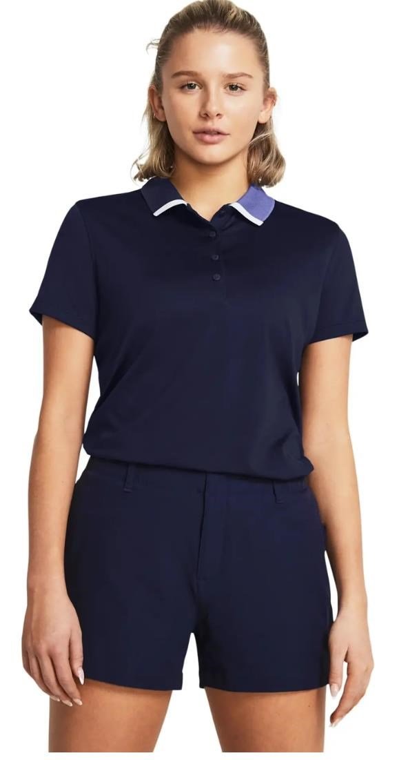 Under Armour Playoff Pitch polo da donna, midnight navy/starlight