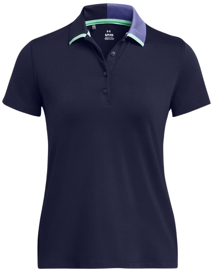 Under Armour Playoff Pitch polo da donna, midnight navy/starlight