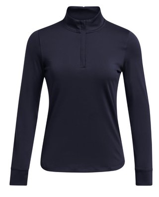 Under Armour Playoff 1/4 Zip felpa donna, midnight navy/white
