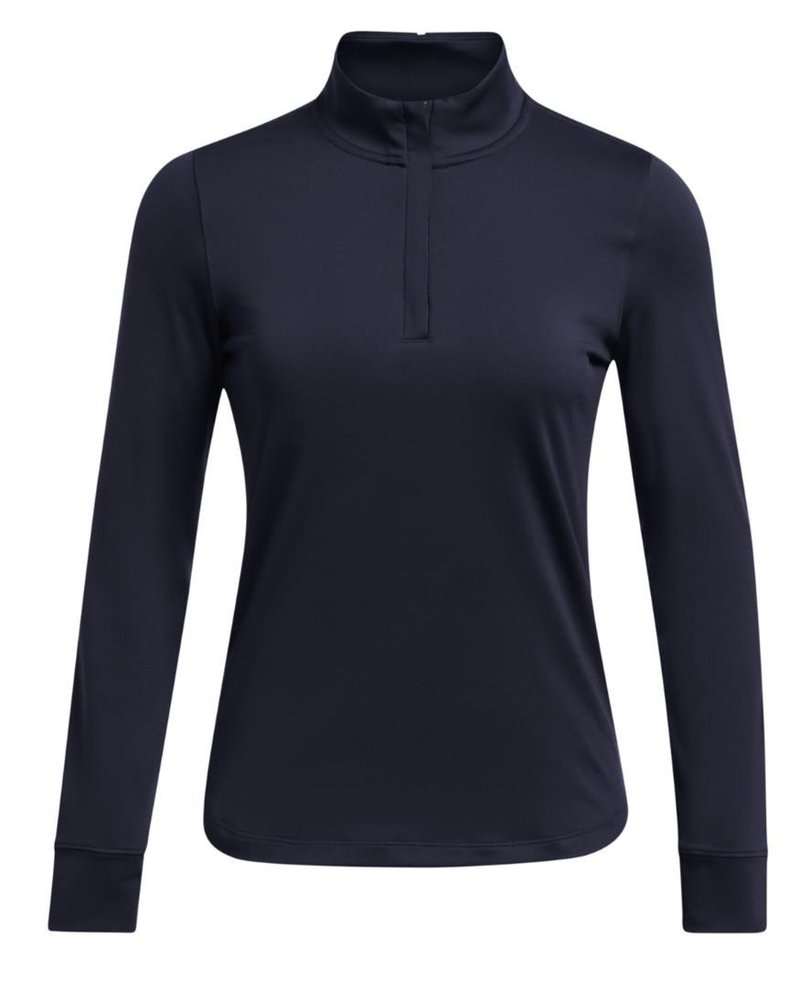 Under Armour Playoff 1/4 Zip felpa donna, midnight navy/white