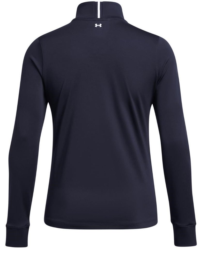 Under Armour Playoff 1/4 Zip felpa donna, midnight navy/white