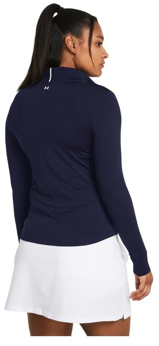 Under Armour Playoff 1/4 Zip felpa donna, midnight navy/white