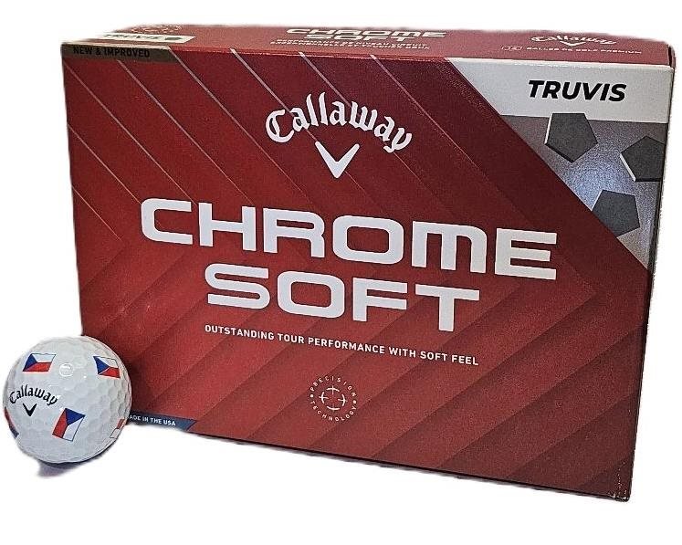 Callaway Chrome Soft Truvis Czech Flag palline da golf