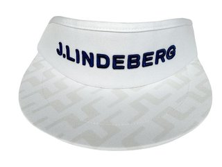 J.Lindeberg Viktor Print visiera da uomo, bianca