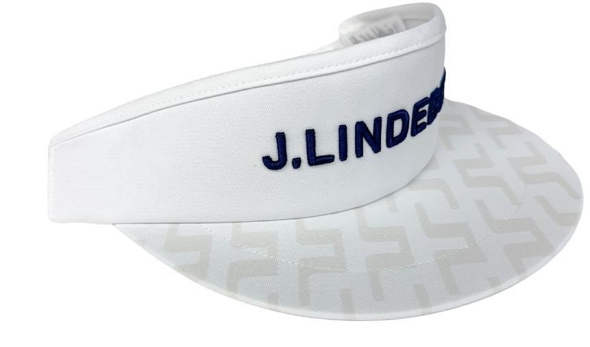 J.Lindeberg Viktor Print visiera da uomo, bianca