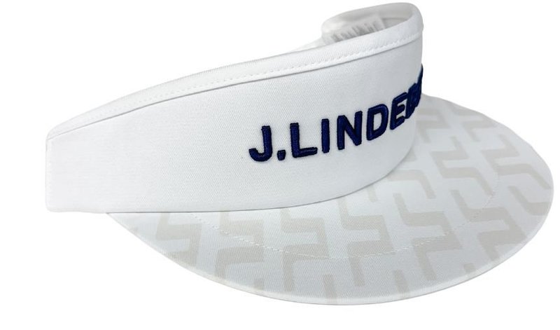 J.Lindeberg Viktor Print visiera da uomo, bianca